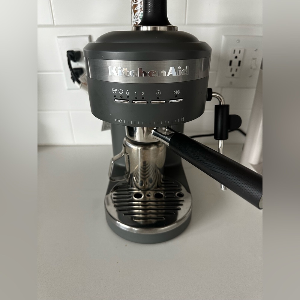 KitchenAid Semi-Automatic Espresso Machine Matte Charcoal Grey